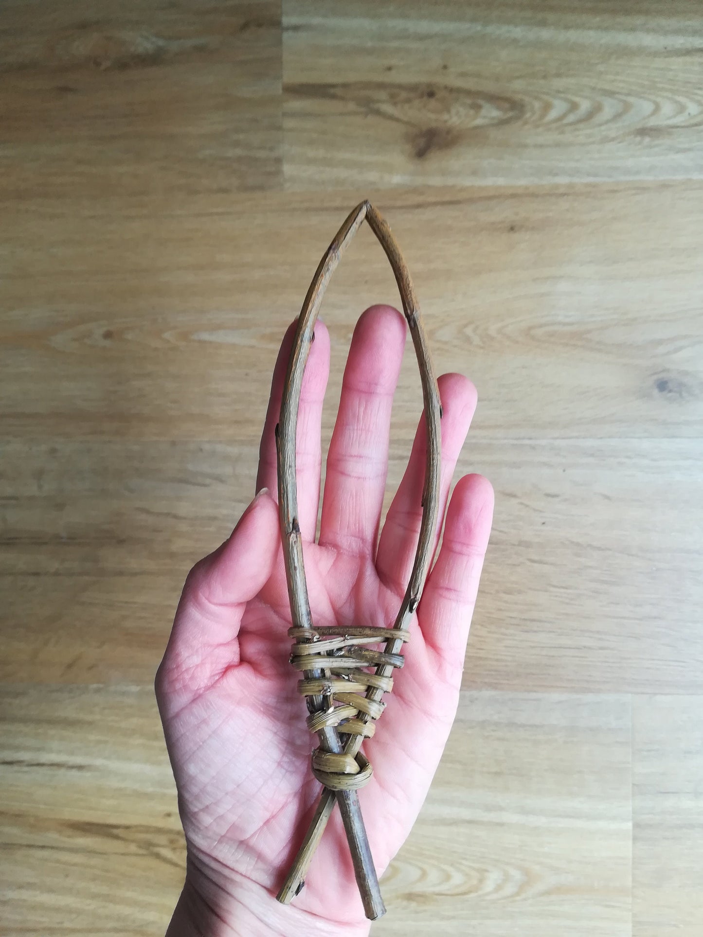 Small willow fish, natural décor for beach hut, nursery sea creature/nautical theme