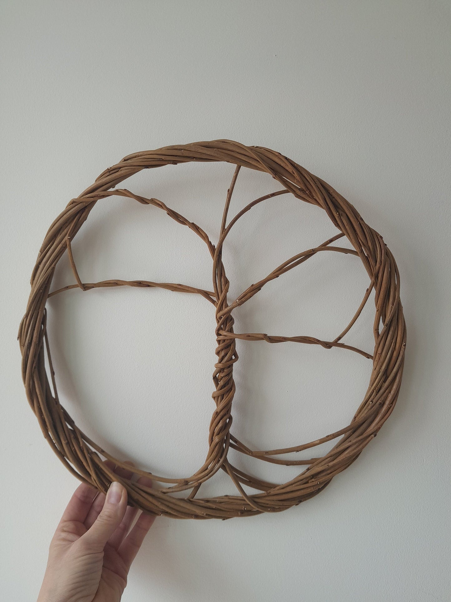 Tree of Life Willow Wreath, Rustic Wall Decor for Living Room or Kitchen, Natural Willow Wall Hanging, Door Wreath, New Home Gift for her