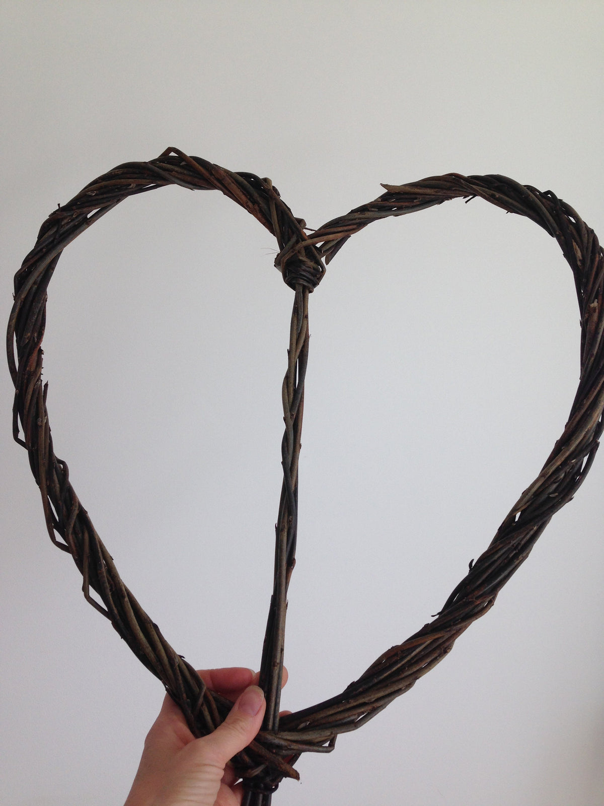 Large natural willow heart. Wedding décor, anniversary gift, housewarming.