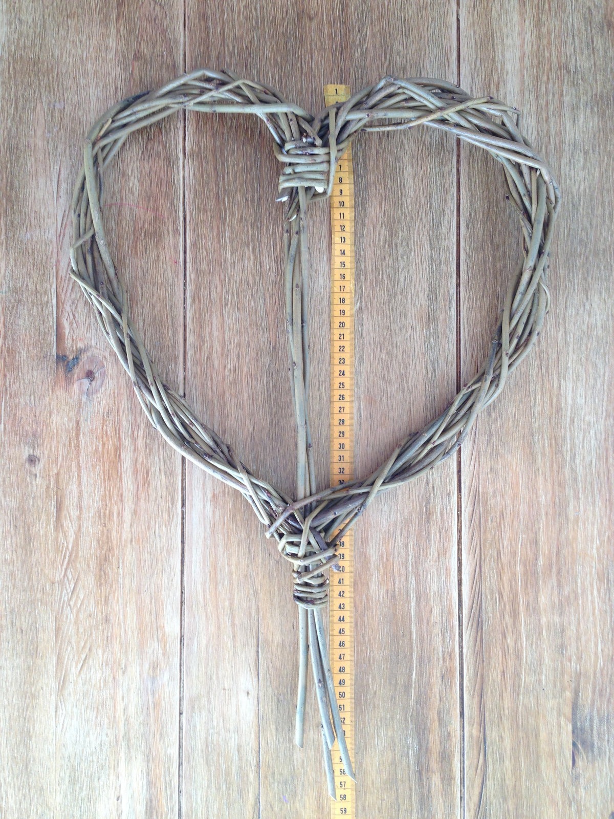 Large natural willow heart. Wedding décor, anniversary gift, housewarming.
