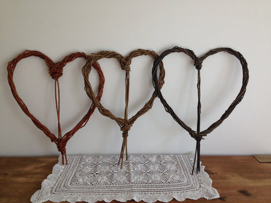 Large natural willow heart. Wedding décor, anniversary gift, housewarming.