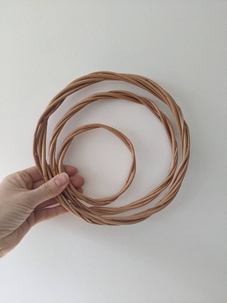 10cm Willow Hoops, Mini Wreath Rings, Dream Catcher Supplies