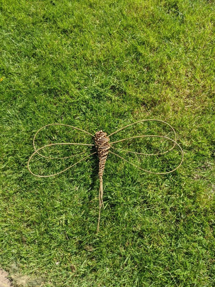 Willow Dragonfly, garden decoration, eco friendly garden decor