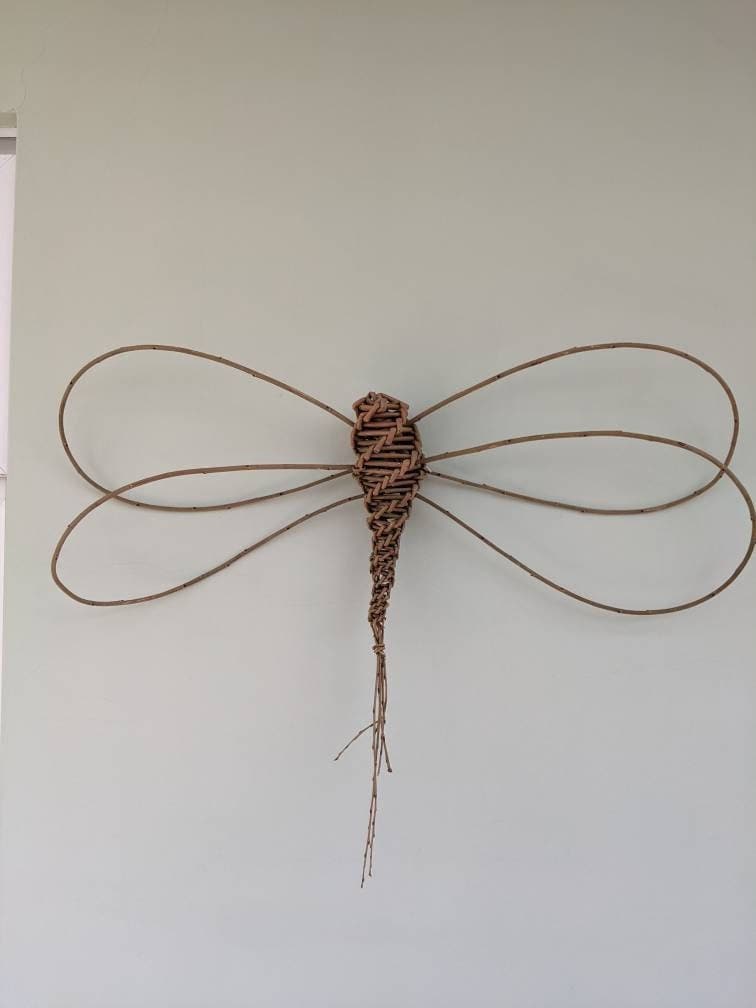Willow Dragonfly, garden decoration, eco friendly garden decor