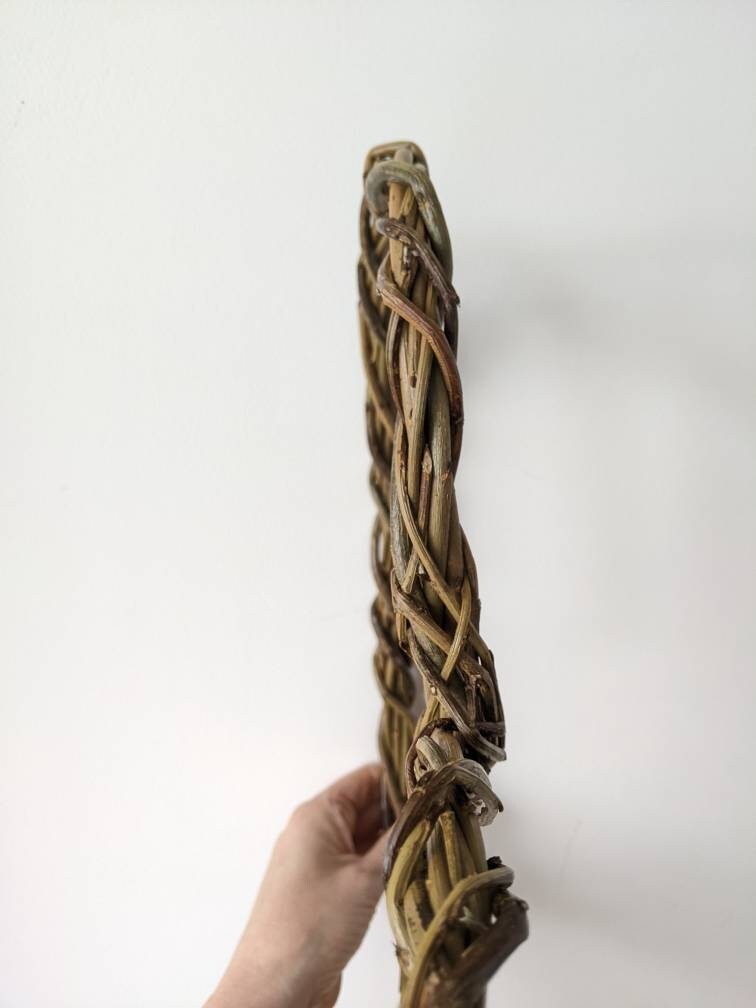 Willow heart. Hand woven with natural brown willow. A great valentines or anniversary gift, 35cm
