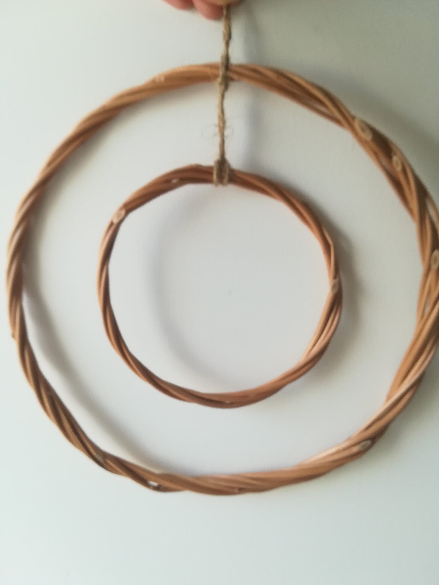 Handmade Willow Double Hoop Wreath Base, Wedding Decor