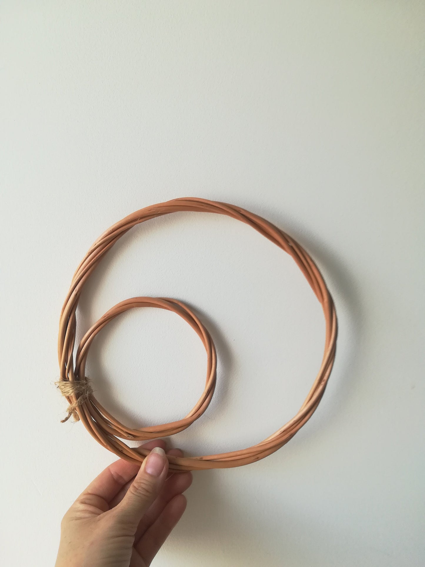 Handmade Willow Double Hoop Wreath Base, Wedding Decor