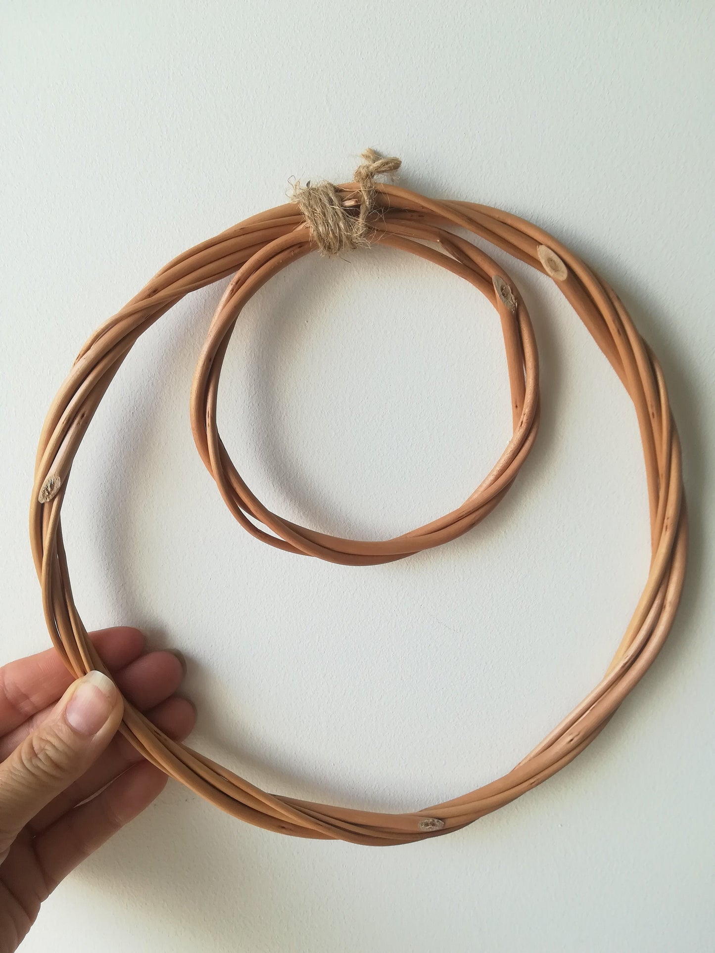 Handmade Willow Double Hoop Wreath Base, Wedding Decor