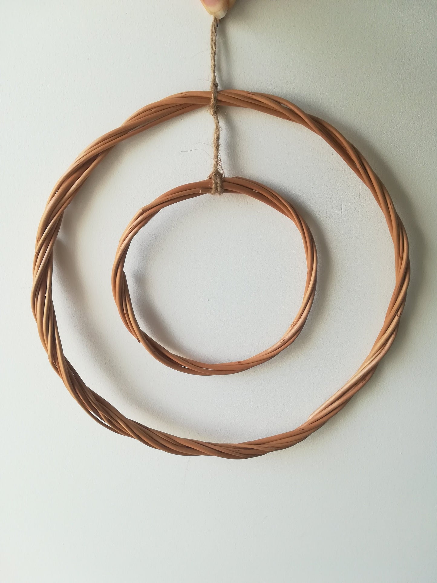 Handmade Willow Double Hoop Wreath Base, Wedding Decor