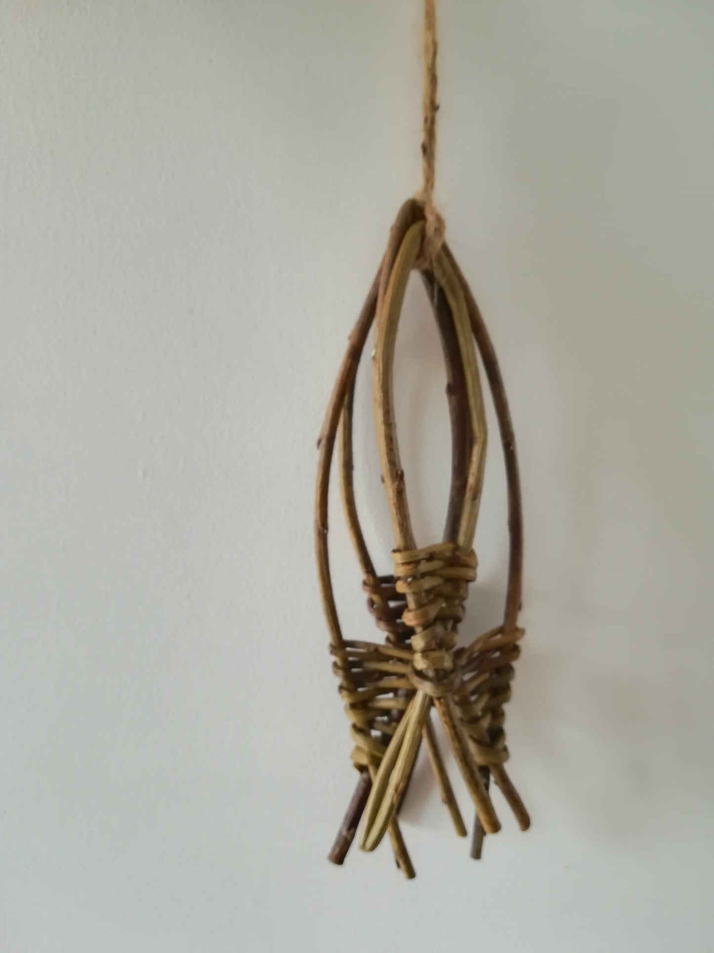 Small willow fish, natural décor for beach hut, nursery sea creature/nautical theme