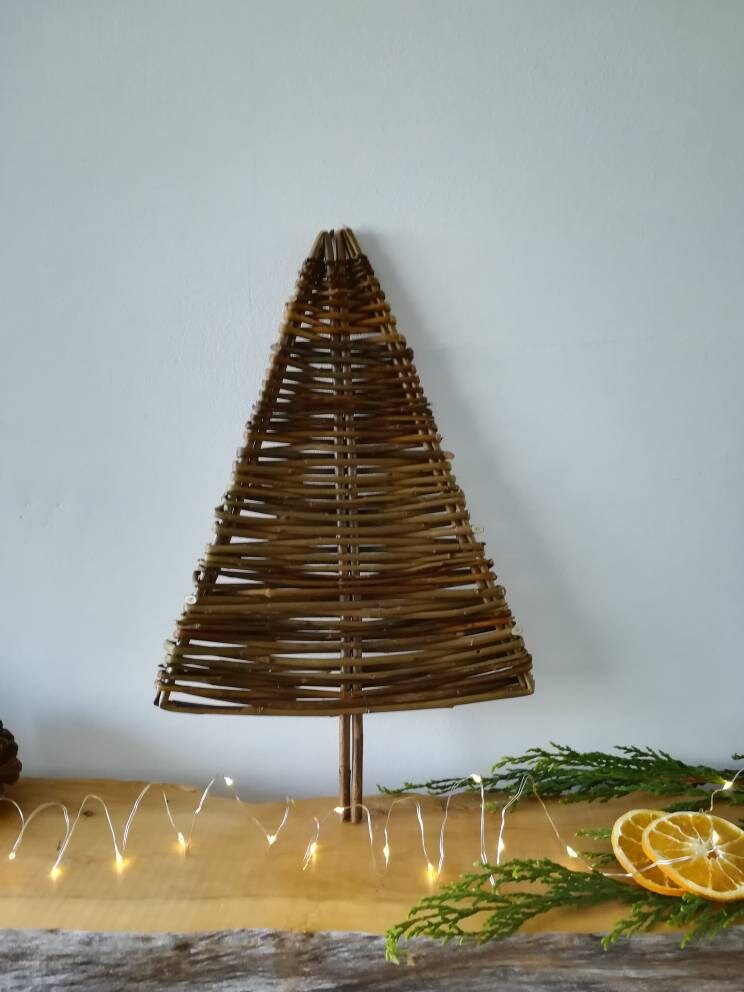 Willow Christmas Tree, Sustainable Tabletop Decor