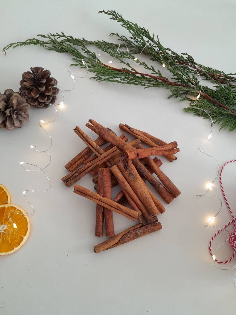 Natural Cassia Cinnamon Sticks (8cm), Christmas Craft Supplies