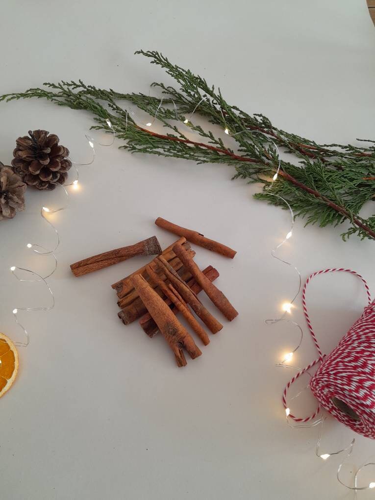 Natural Cassia Cinnamon Sticks (8cm), Christmas Craft Supplies