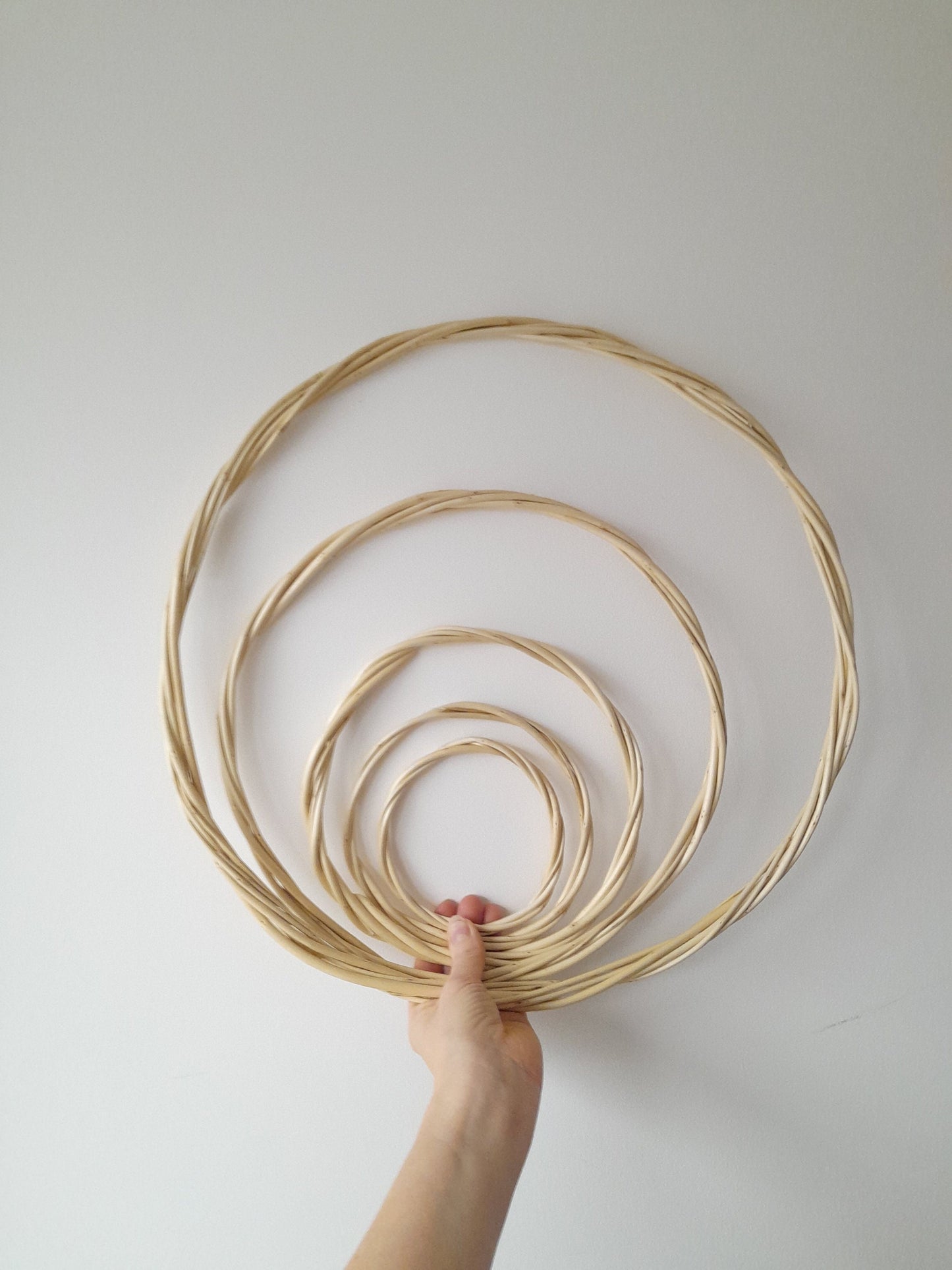 Natural White Willow Hoop, DIY Wreath Base, Wedding Decor