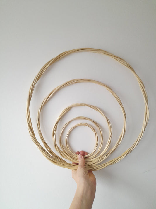Natural White Willow Hoop, DIY Wreath Base, Wedding Decor