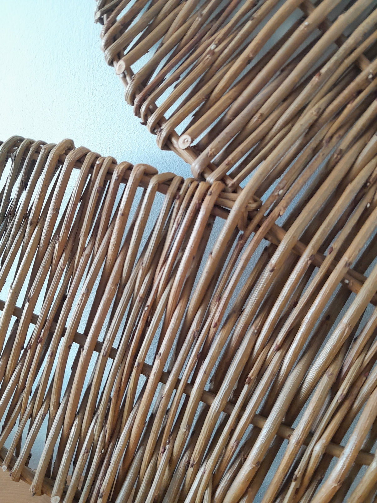Large willow heart. Natural brown willow wall hanging. Rustic woven heart 40cm