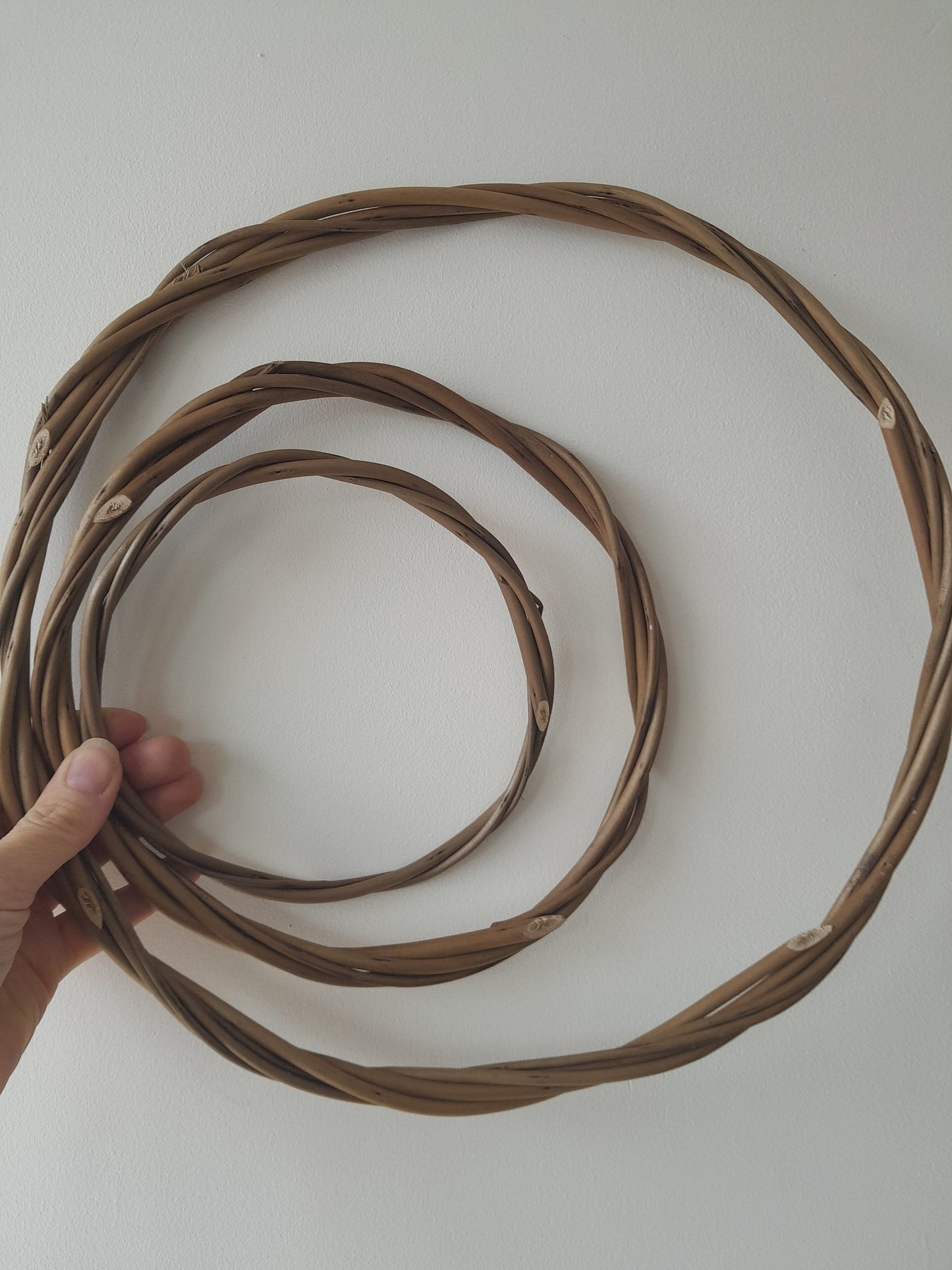 60cm Willow Hoop, Natural Wreath, DIY Wedding Decor