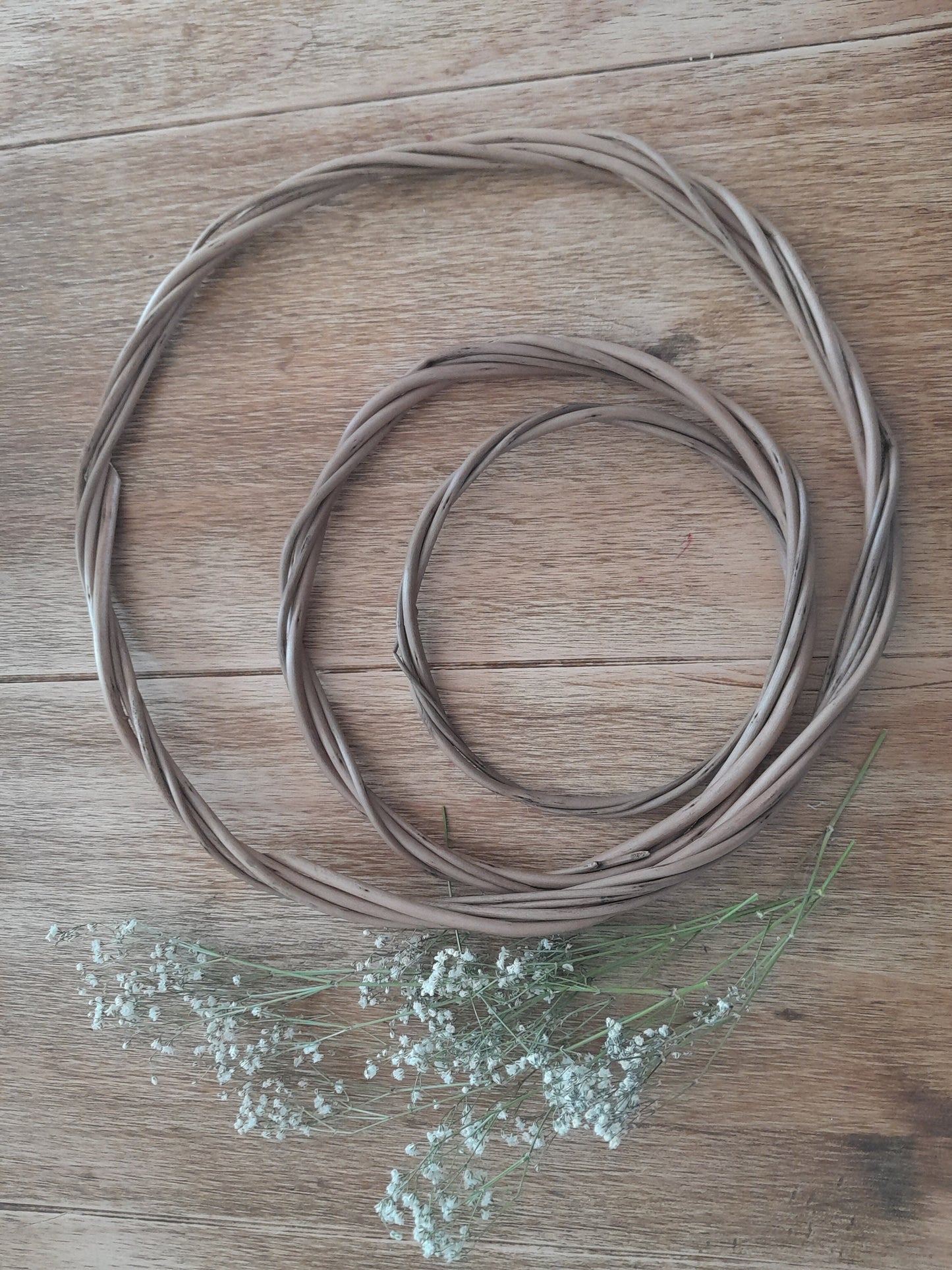 60cm Willow Hoop, Natural Wreath, DIY Wedding Decor