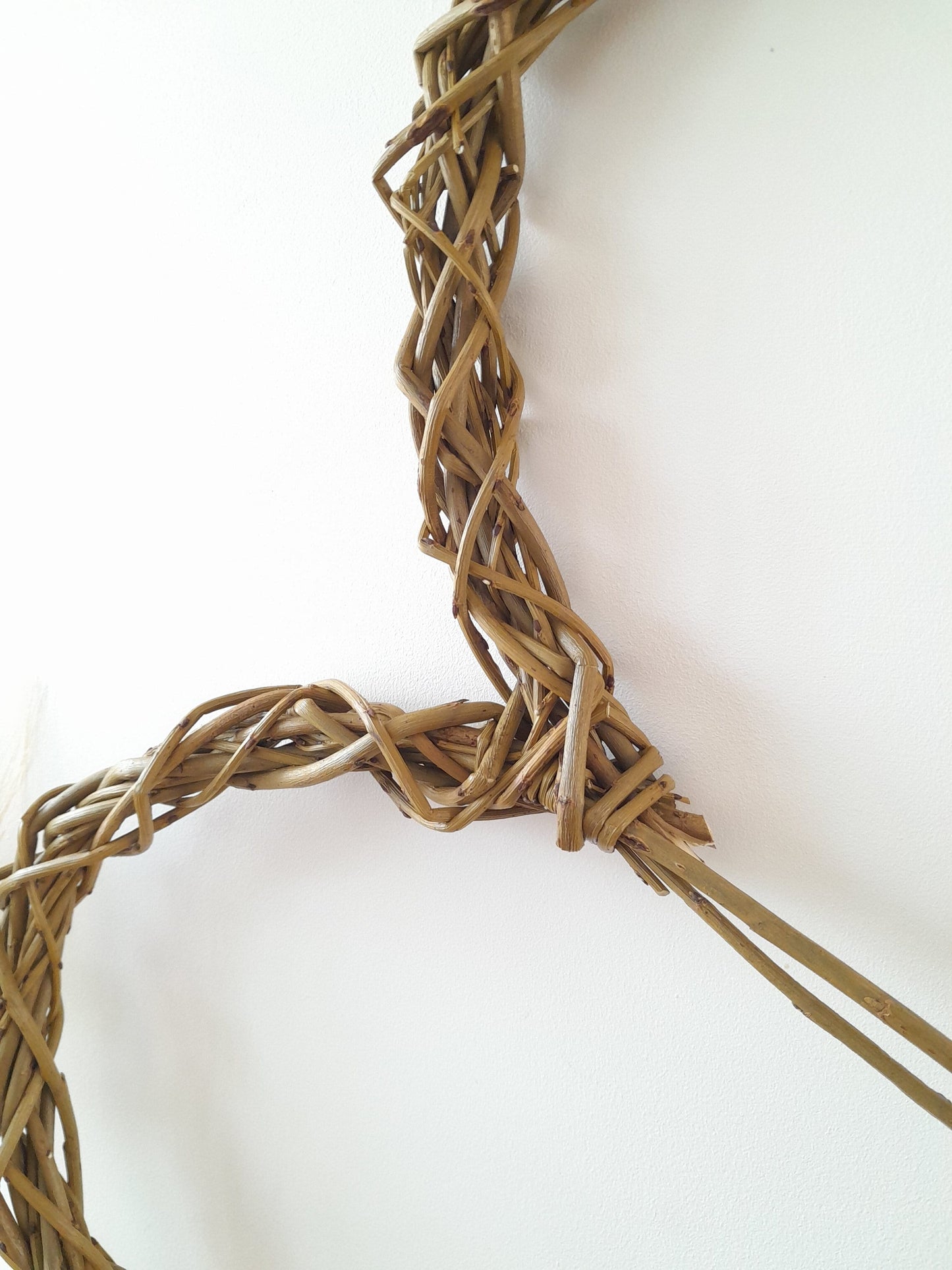 Large willow heart, wicker wreath, ideal wedding decor or  anniversary gift