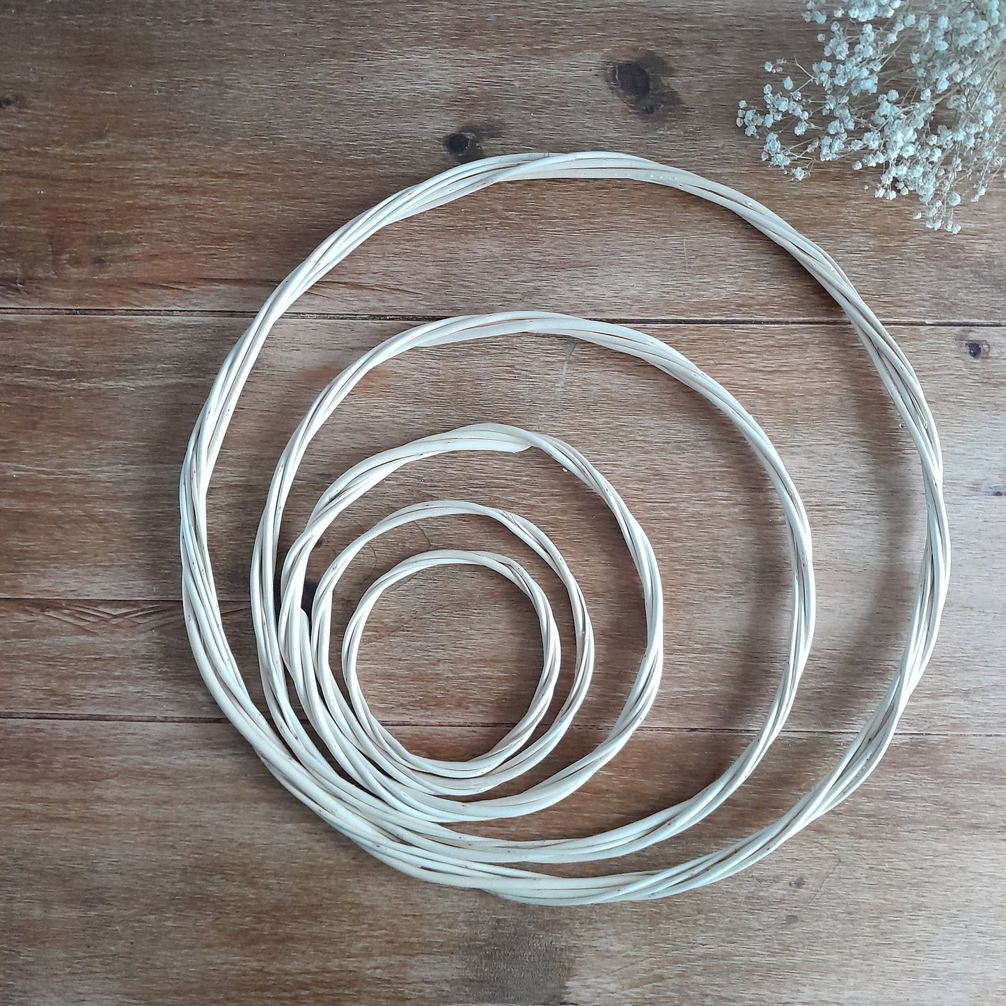 Natural White Willow Hoop, DIY Wreath Base, Wedding Decor