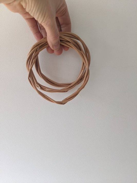 Handmade Mini Willow Hoops, Plain Craft Rings (12 x 10cm)