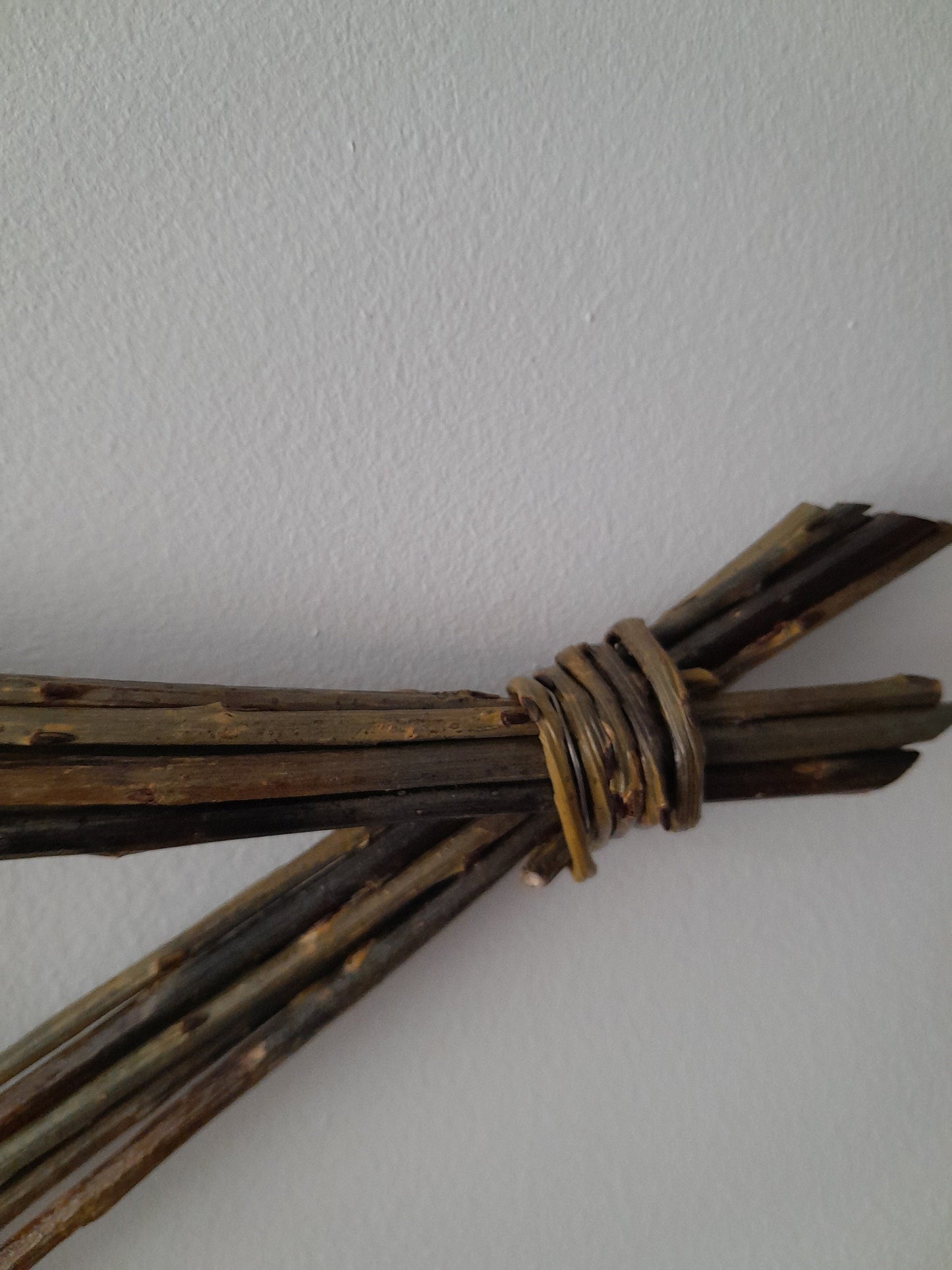 Rustic Willow Star Wall Hanging, Handmade Pentagram Wreath