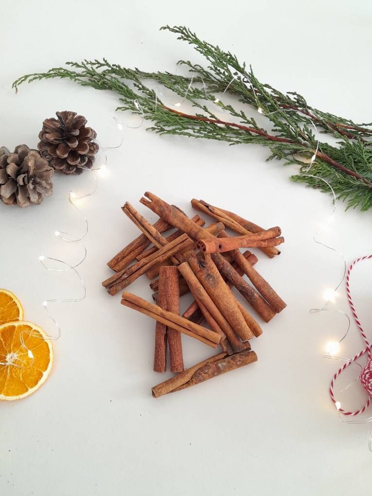 Natural Cassia Cinnamon Sticks (8cm), Christmas Craft Supplies