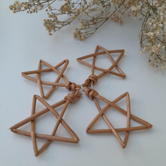 Small Willow Stars, Craft DIY, Gift Topper, Tree Decoration