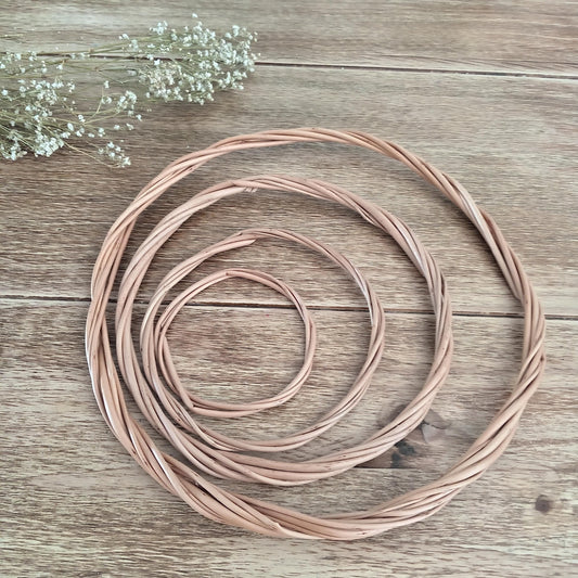Small Buff Willow Hoop, DIY Wedding Wreath, Flower Girl Hoop